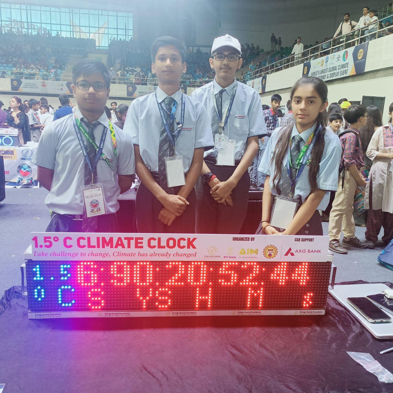 	GLOBAL CLIMATE CLOCK ASSEMBLY AND DISPLAY EVENT