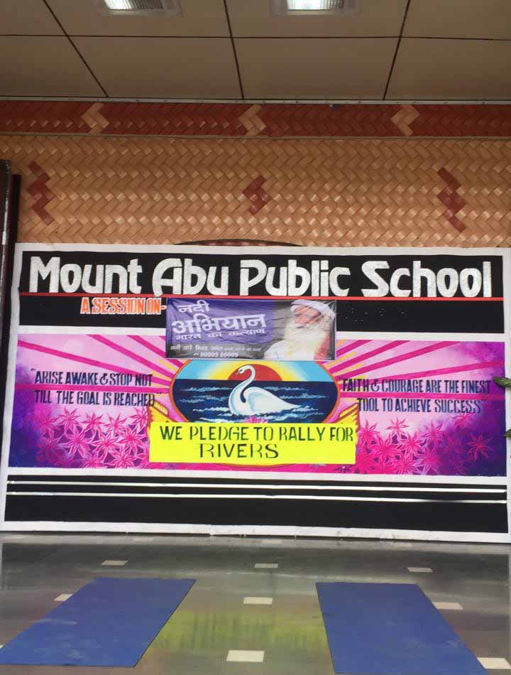 MOUNT ABU SCHOOL PLEDGES TO SAVE RIVERS