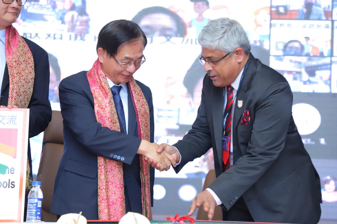 LAUNCH OF INTERNATIONAL EDUCATION PROGRAMME BETWEEN SCHOOLS FROM TAIWAN AND INDIA